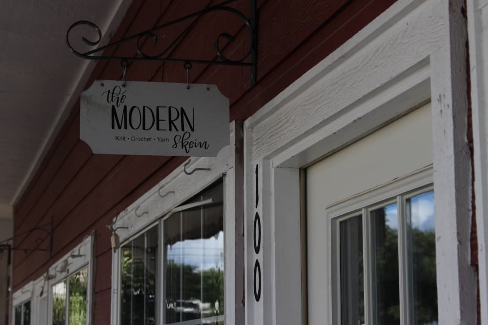 The Modern Skein is located in downtown Montgomery on McCowan Street. (Chandler France/Community Impact Newspaper)