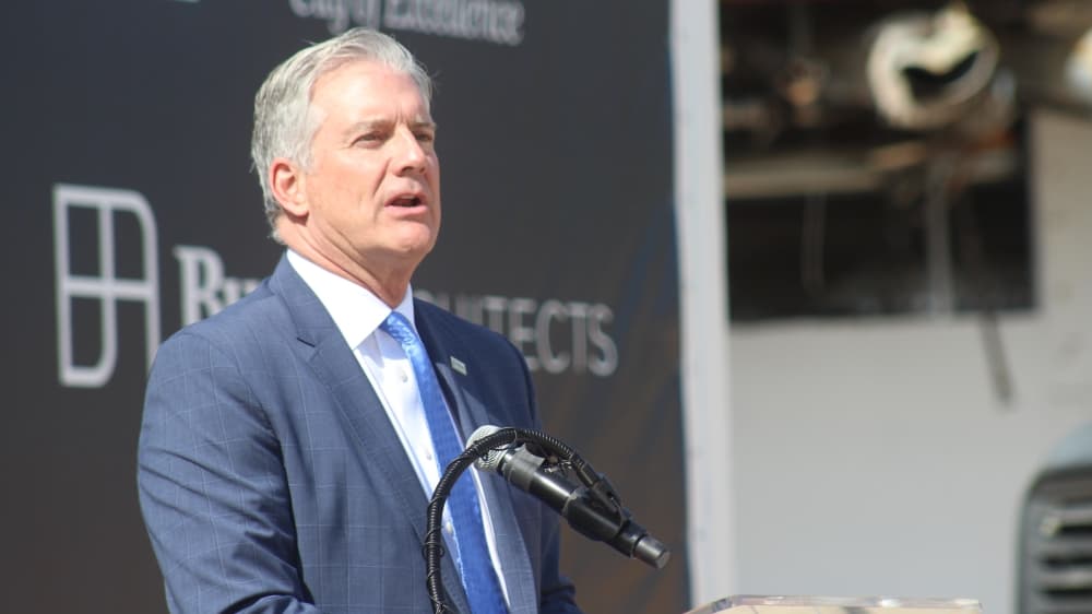 “Collin Creek will provide one of the premier mixed-use redevelopments in North Texas,” Plano Mayor John Muns said during the event. (Erick Pirayesh/Community Impact Newspaper)