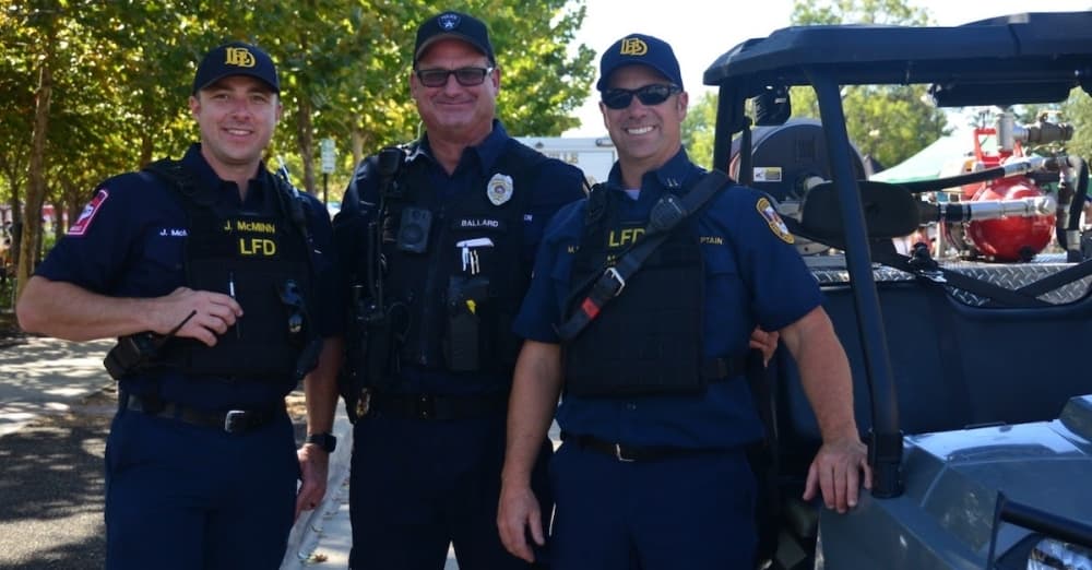 three police officers