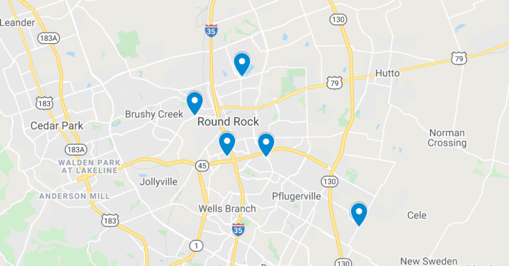 5 commercial permits filed in Round Rock and Pflugerville, including a new fire station and Dollar General