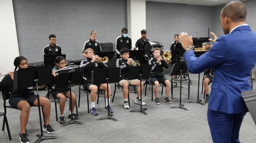 Fort Bend Christian Academy renovates band room following donation