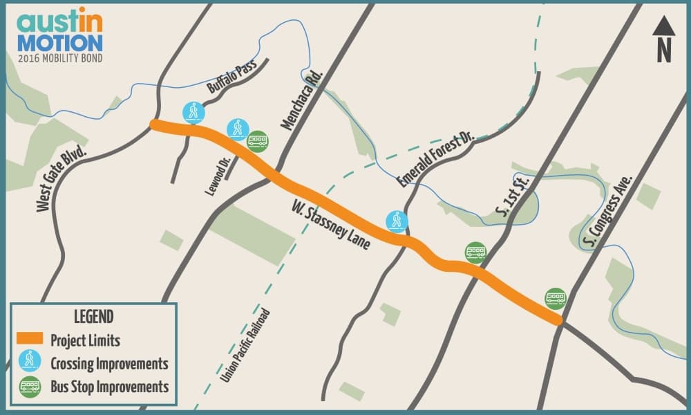 Stassney Lane bus stop and crossing improvements underway in South Austin