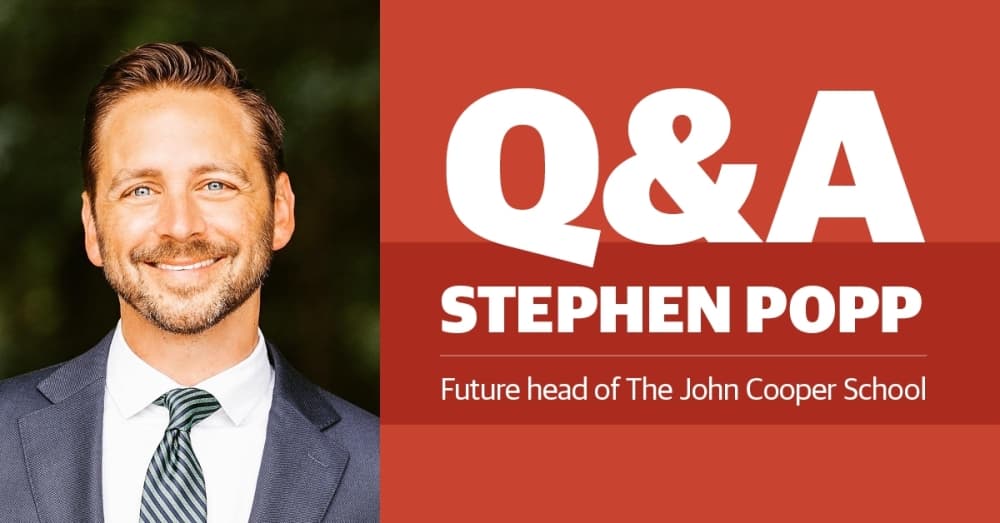 Q&A: Stephen Popp, future head of The John Cooper School, discusses pandemic challenges