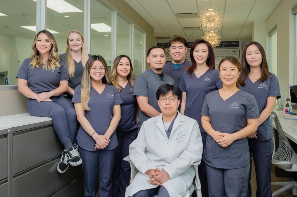 The Hope Biosciences team conducts stem cell research. 