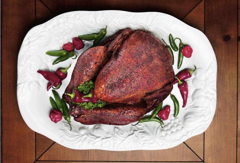 turkey on platter