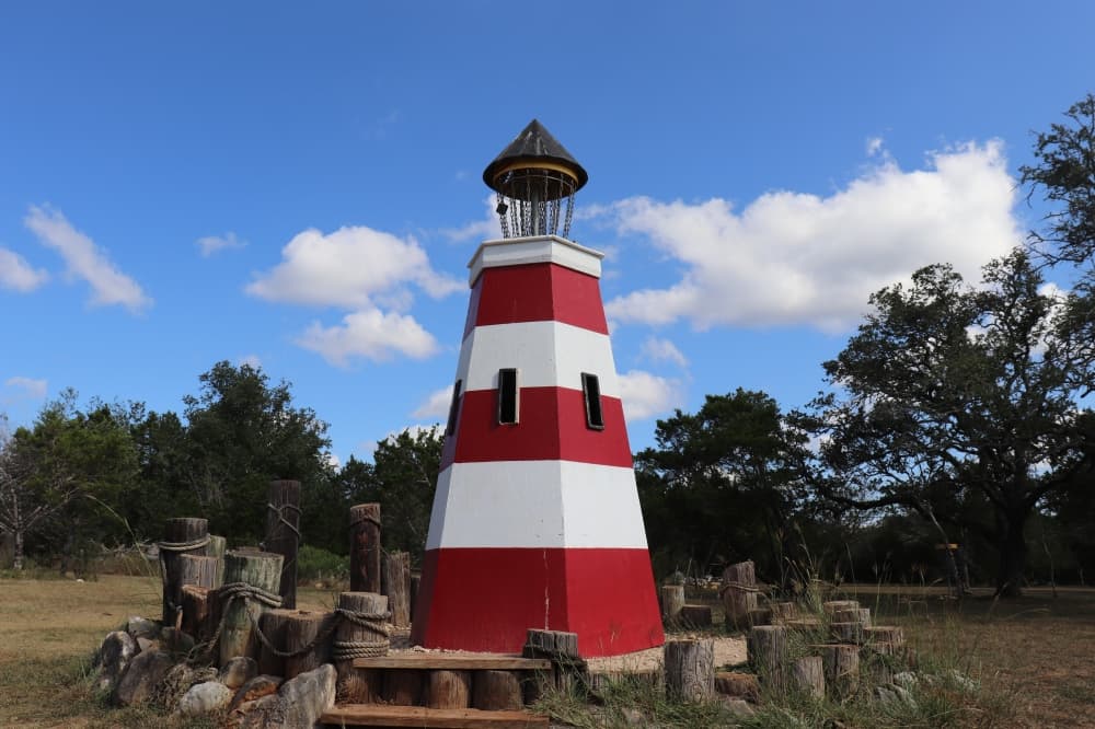 The Lighthouse Hole, at 77 feet long, is the 11th of the smaller course.