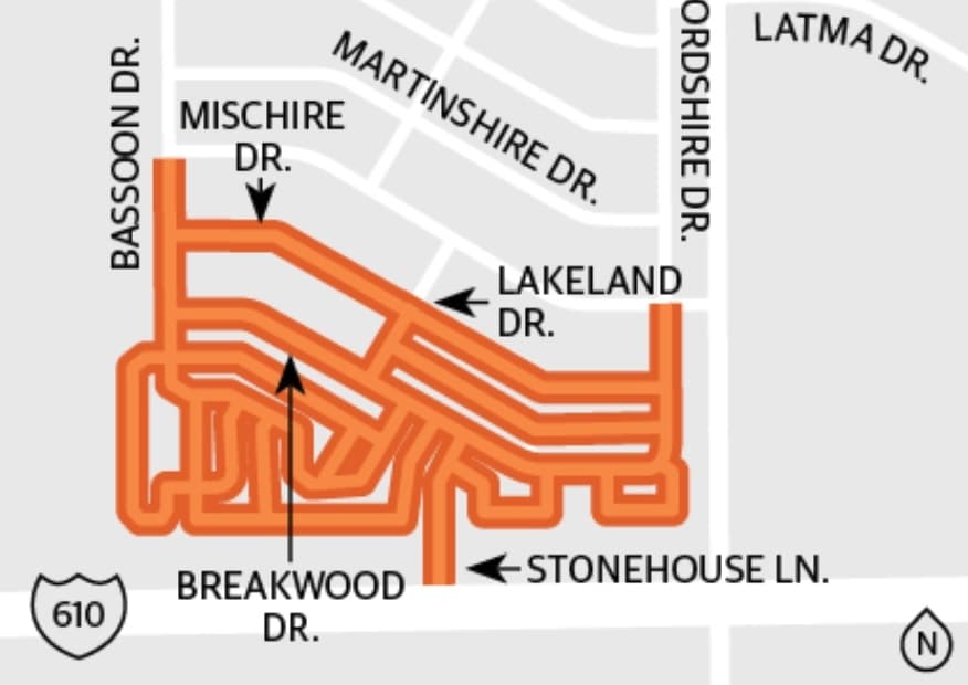 Houston edges closer to finishing Woodshire-area drainge project