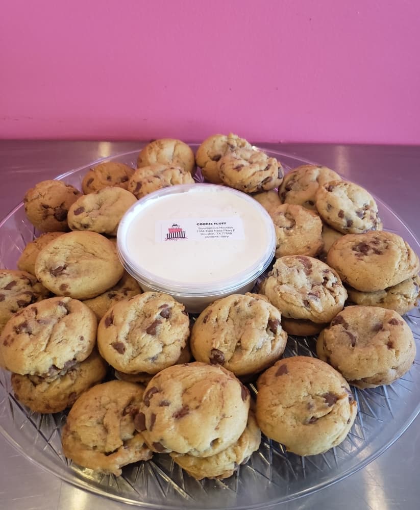 The bakery also offers custom cookie and cupcake trays for events, among other sweet treats. (Courtesy Scrumptious Houston)