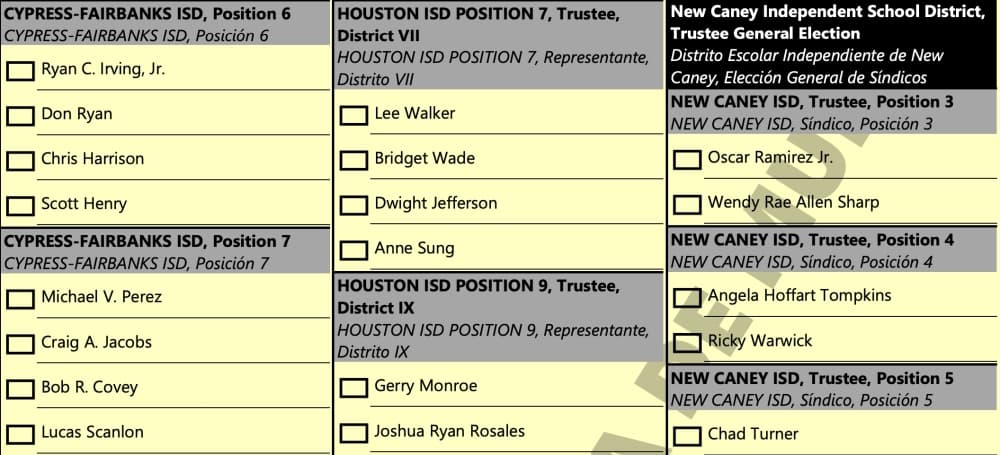 Houston ISD admits to error on how candidate's name will appear on November ballot