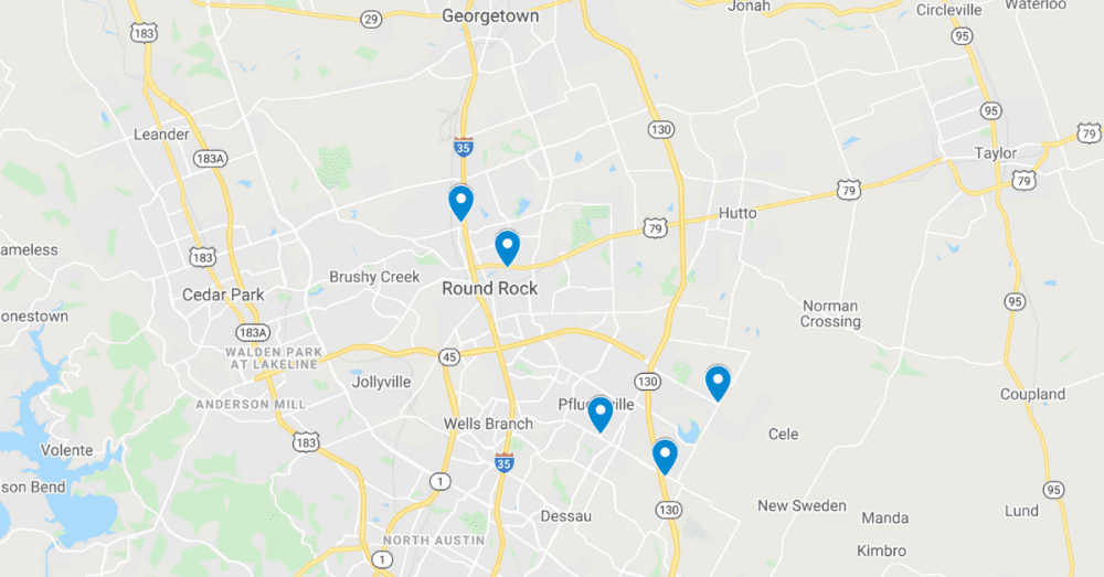 MAP: 5 commercial projects filed in Round Rock and Pflugerville, including Whiskey Cake Kitchen & Bar