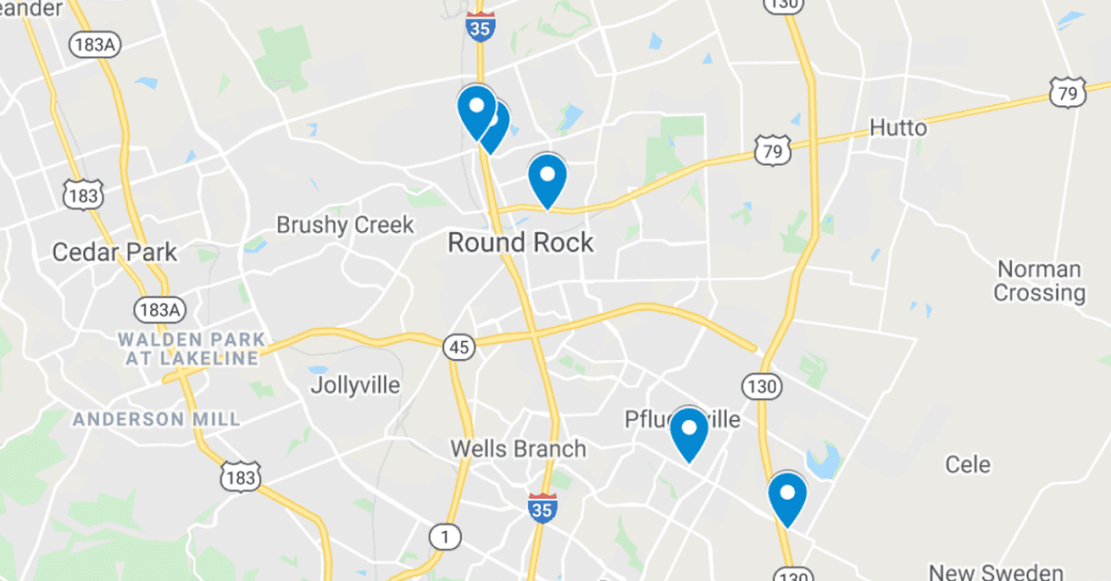 MAP: 5 commercial projects filed in Round Rock and Pflugerville, including new restaurant and children’s respite