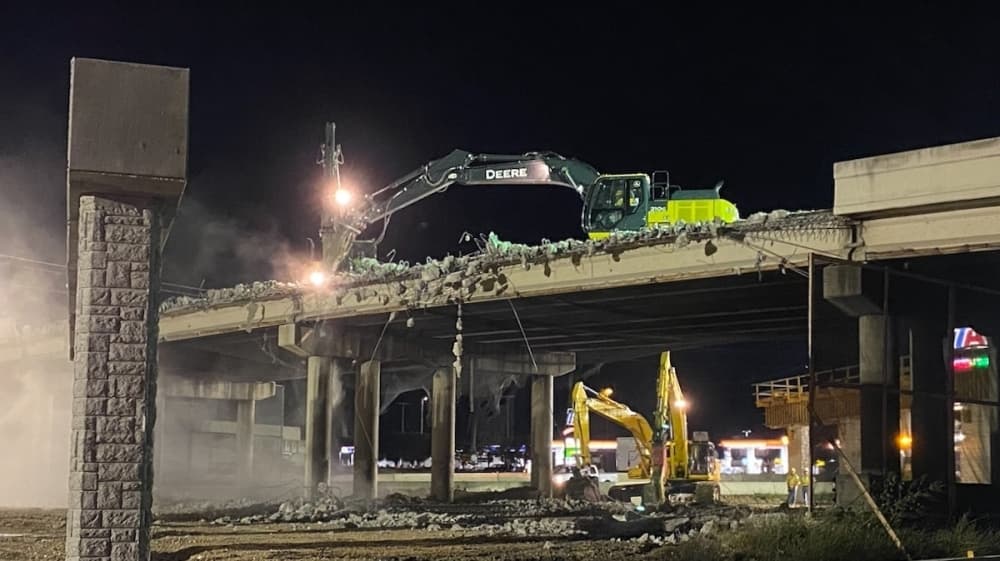 After weather delays, TxDOT moves forward with Conrads Lane/Kohlenberg Road overpass demolition