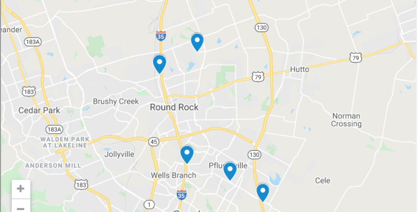 MAP: 5 commercial projects filed in Round Rock, Pflugerville, including convenience store remodel