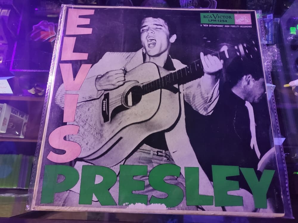 This limited edition of Elvis' first album was only available to U.S Soldiers stationed in Germany. (Jarrett Whitener/Community Impact Newspaper)