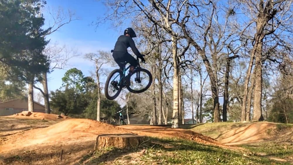 Jumps at an old course were demolished after League City officials discovered bikers were bringing in outside elements to modify the area, which is illegal. (Courtesy Clear Creek Off-Road Biking Association)