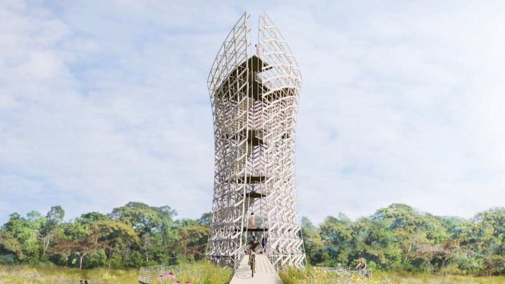 Early concept for Frisco’s Northwest Community Park includes large biking tower for ‘gravity riding’