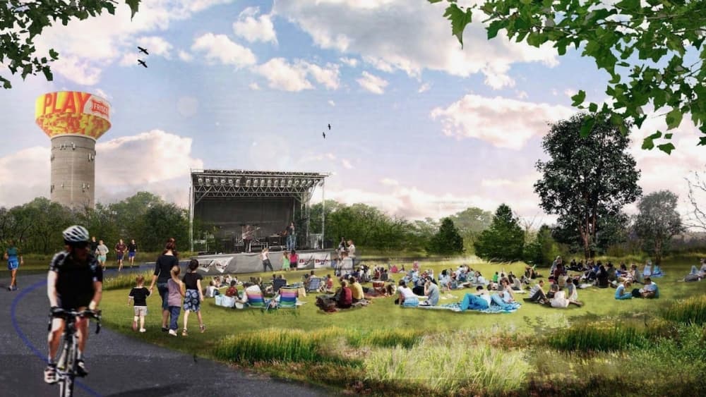 Amenities planned for Northwest Community Park include space for food trucks, splash and standard playgrounds, and a dog park. (Courtesy city of Frisco)