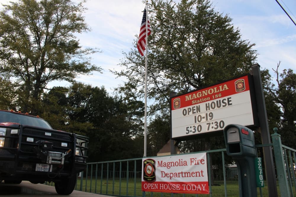 The second ESD 10 community event was held at Magnolia Volunteer Fire Department Station 186. (Chandler France/Community Impact Newspaper)