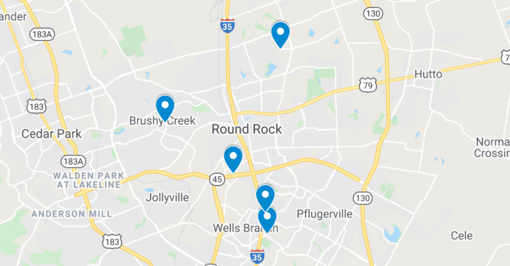 MAP: 5 commercial projects filed in Round Rock and Pflugerville, including new Wingstop