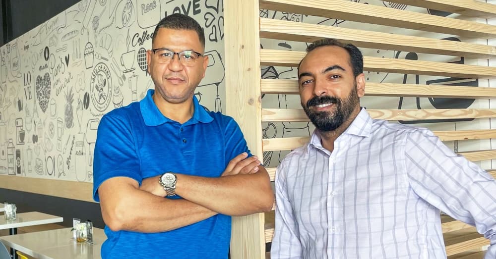 Jon Ouazdi and Achraf Elmimouni opened the eatery in December 2019. (Hannah Zedaker/Community Impact Newspaper)