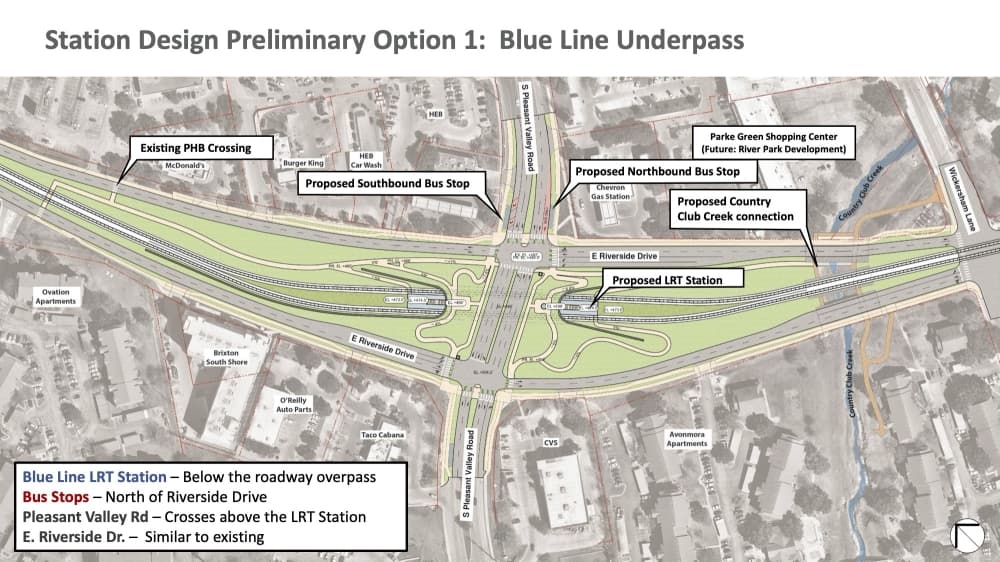 Officials said that the underground station would allow for better traffic flow. (Courtesy Austin Transit Partnership)