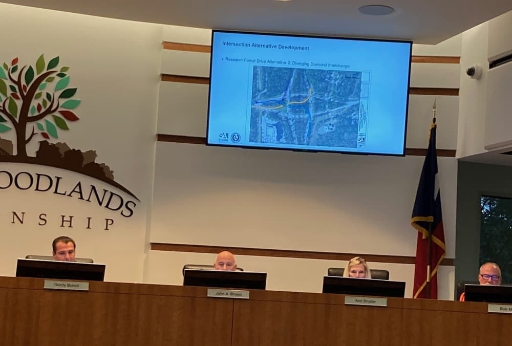 Intersection needs at Research Forest Drive and Grogan's Mill Road discussed at The Woodlands board meeting