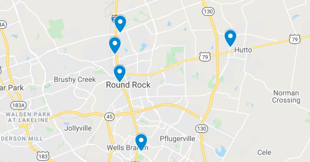 MAP: See 5 commercial projects for restaurants filed in Round Rock, Pflugerville and Hutto