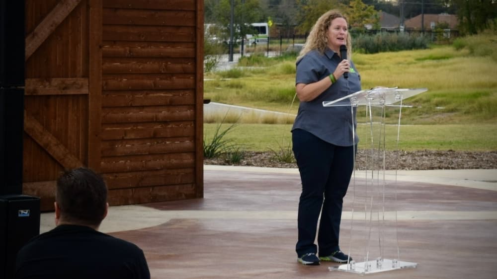 Shannon Coates, the Frisco Parks and Recreation Department director, said The Harvest at Frisco Commons has been a longtime dream of her team. (Matt Payne/Community Impact Newspaper)