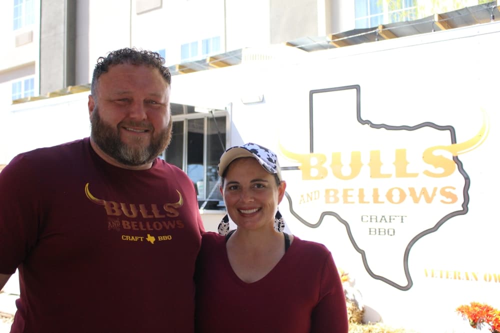 Husband and wife offer barbecue staples at veteran-owned Bulls and Bellows BBQ in Magnolia