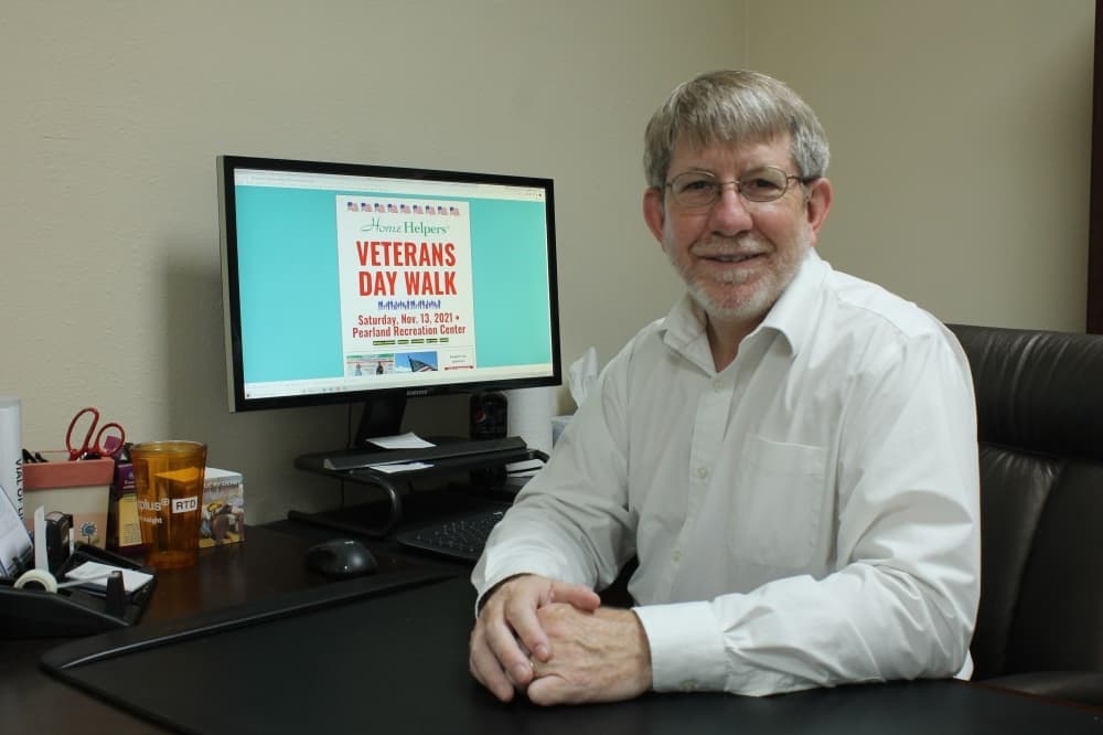Veteran Anthony Dibello is one of Home Helpers’ clients. (Andy Yanez/Community Impact Newspaper)