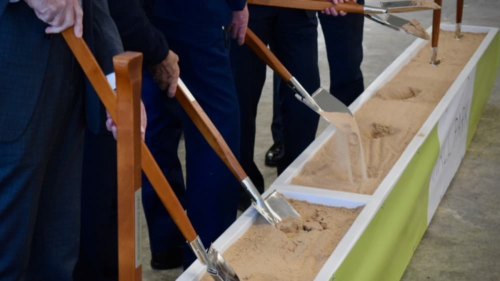 shovels in dirt