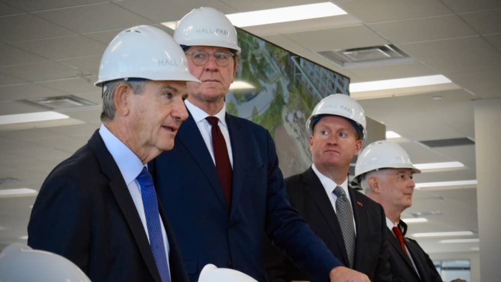 four men at event