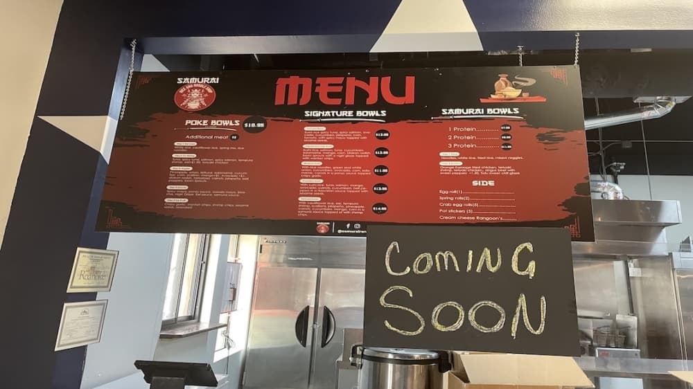 Rice and noodle shop Samurai to open inside Roanoke’s food hall