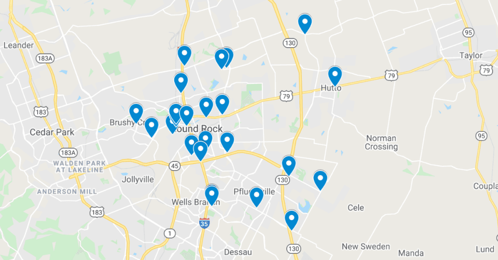 25 commercial projects filed in October in Round Rock, Pflugerville and Hutto