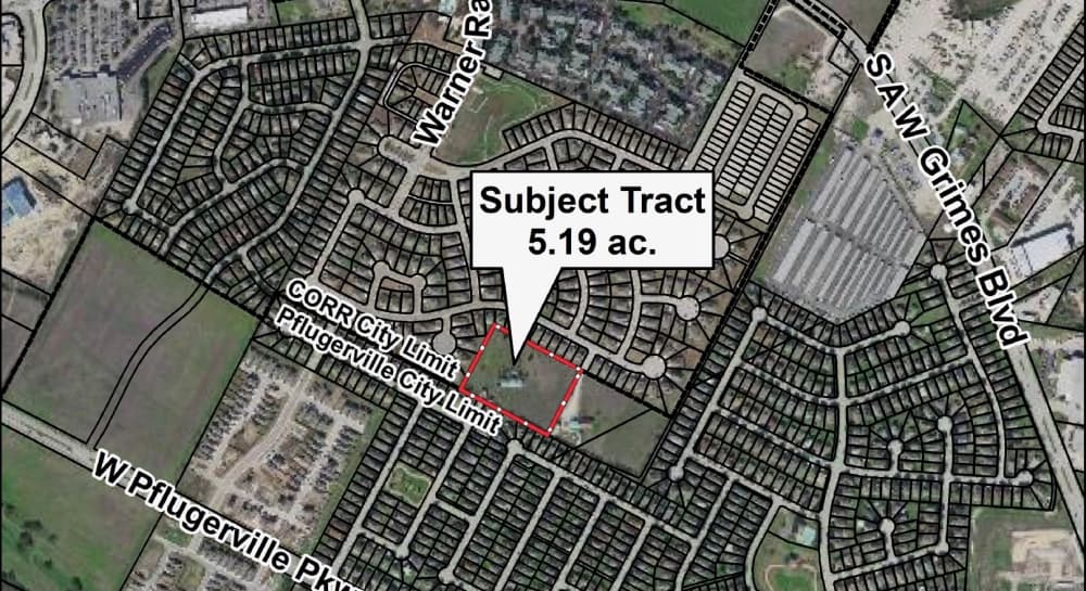 Round Rock City Council rezones 5.19 acres on edge of city limits