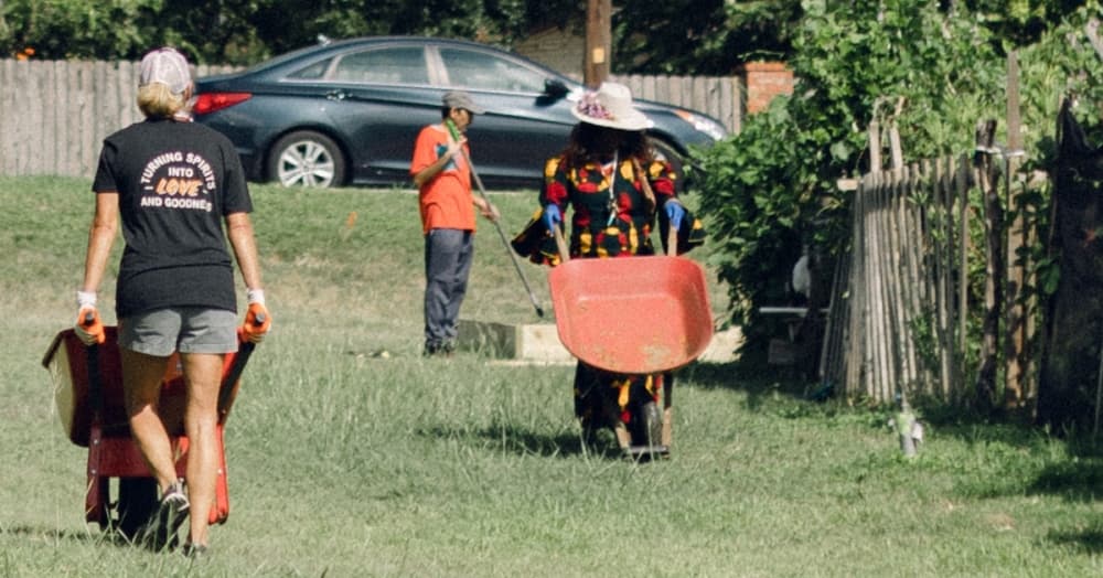 Love, Tito's, a nonprofit with Tito's Handmade Vodka, worked with Green Spaces Alliances to improve several San Antonio community gardens, such as Cielo Community Garden near House of Prayer Lutheran Church. (Courtesy Green Spaces Alliance/Love Tito's)