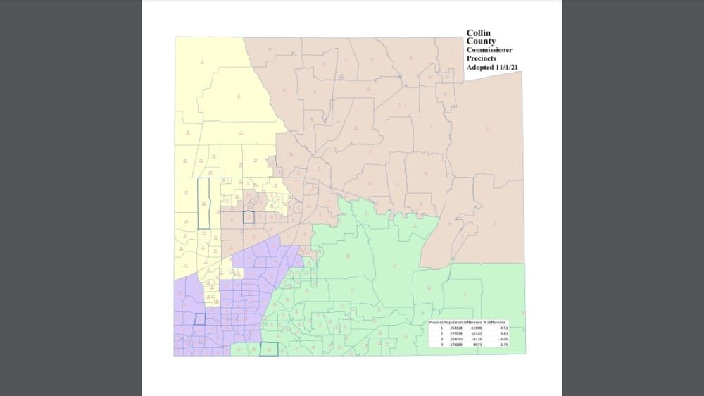 Collin County commissioners approve new precinct boundaries