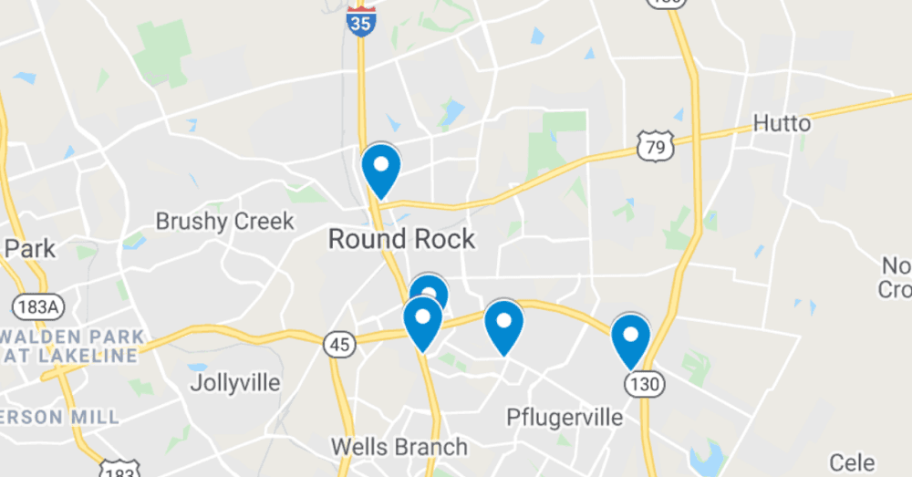 See the 5 latest commercial projects filed in Round Rock and Pflugerville, including Grand Avenue Plaza