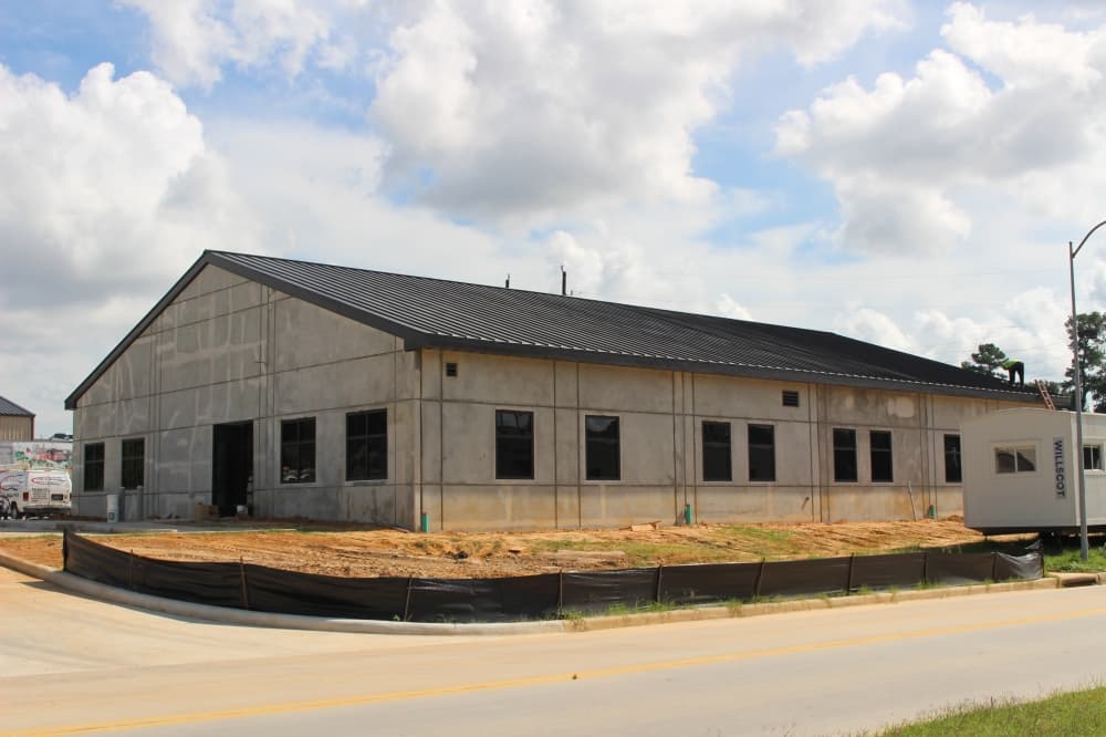 Montgomery County Sheriff's Office substation under construction on Rayford Road