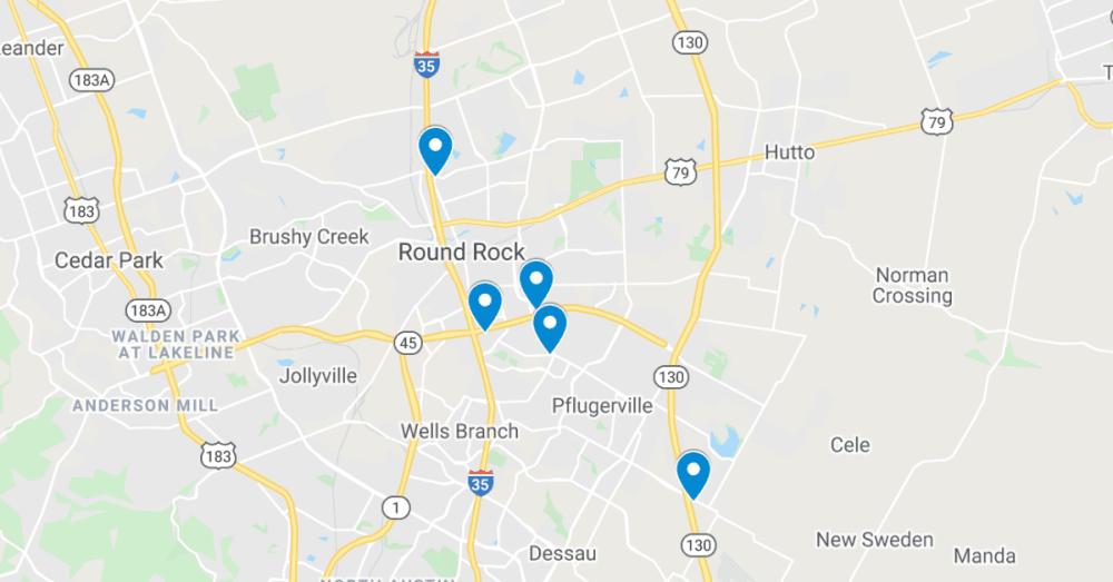 See the 5 latest commercial projects filed in Round Rock and Pflugerville, including $77 million multifamily development