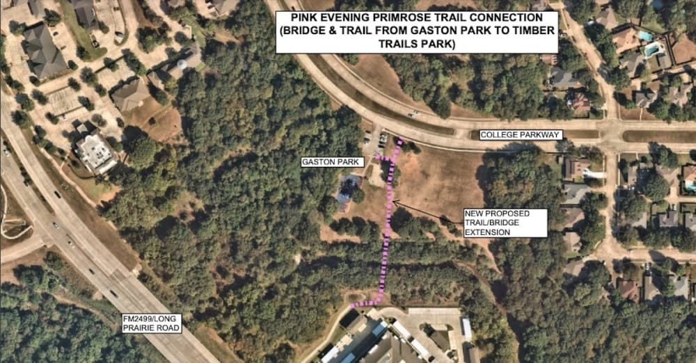 Crews begin work on Pink Evening Primrose Trail connection in Flower Mound