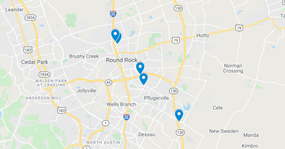 See the 5 latest commercial projects filed in Round Rock and Pflugerville, including new Fastsigns
