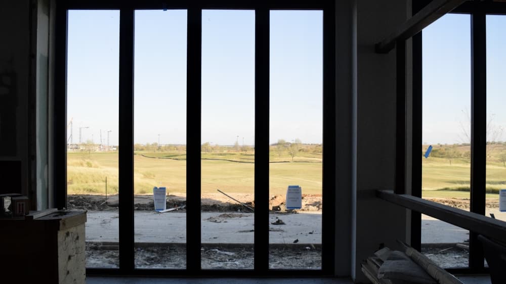 The future PGA of America headquarters will feature retractable windows that open up into surrounding golf courses. (Matt Payne/Community Impact Newspaper)