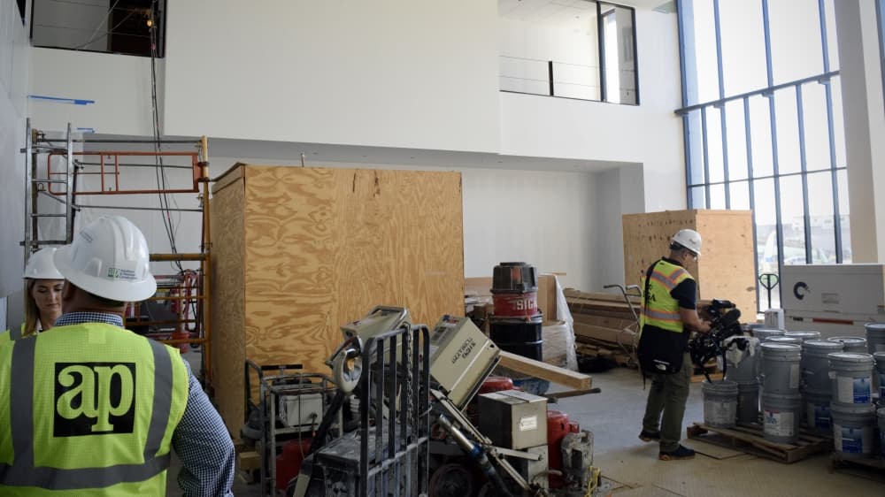 The ground floor of the PGA of America headquarters will include a room called "The Bunker," where technology will help refine the game of golf professionals. (Matt Payne/Community Impact Newspaper)