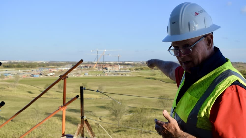 Jimmy Terry, senior director of PGA Golf Properties, said the Omni PGA Frisco Resort and related retail will attract tourists of all interests. (Matt Payne/Community Impact Newspaper)