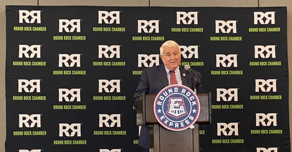 US Rep John R. Carter addresses Round Rock Chamber to discuss defense, redistricting