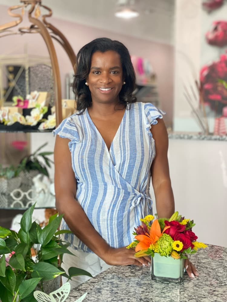 Destini Cooke opened Luxe Stems Floral Design Gallery last year. (Courtesy Digital Philosophies)