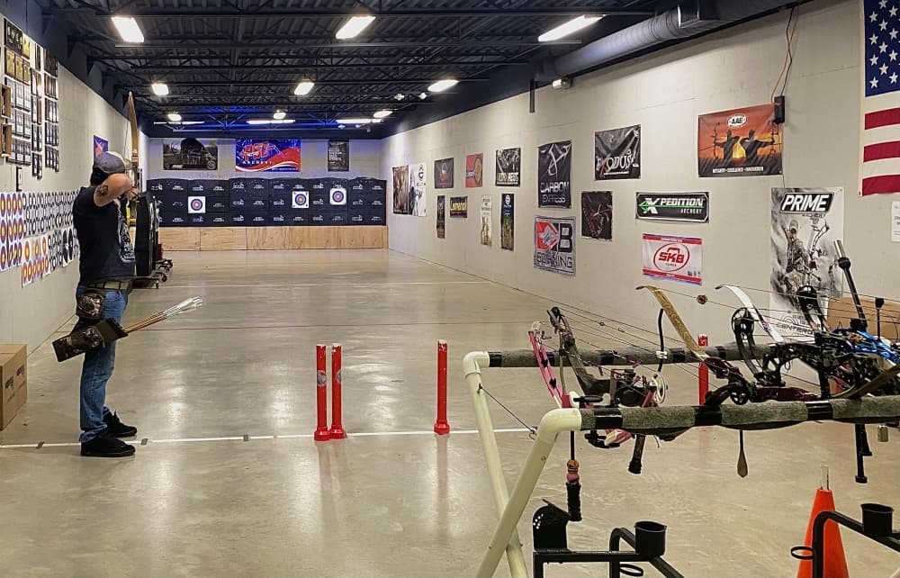 Saddle River Range has an indoor and outdoor archery range and provides rentals and training. (Ally Bolender/Community Impact Newspaper)