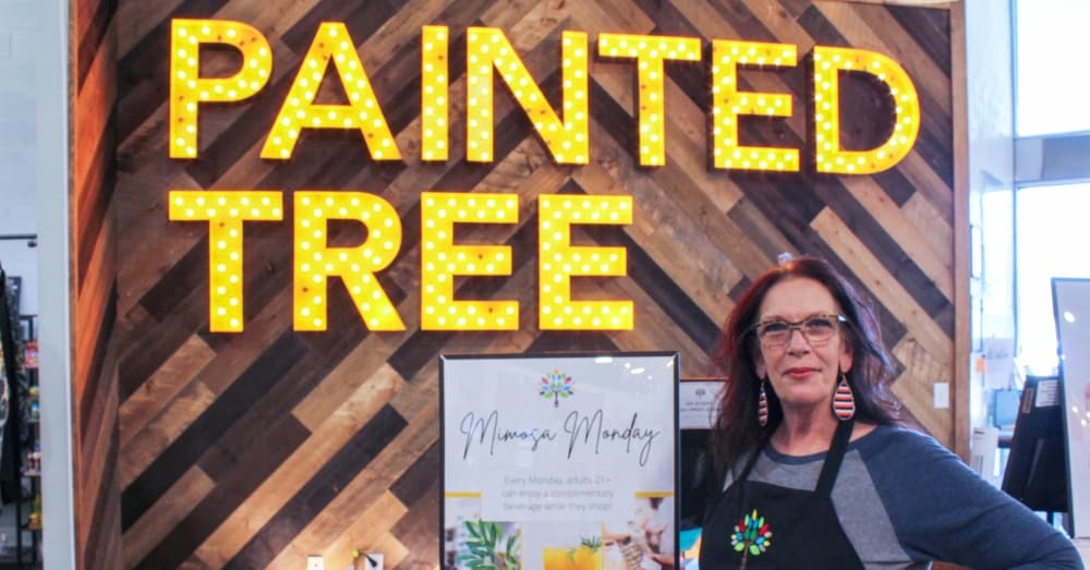 Mary Joseph serves as the assistant manager for Painted Tree Boutiques in the Champions area. (Hannah Zedaker/Community Impact Newspaper)