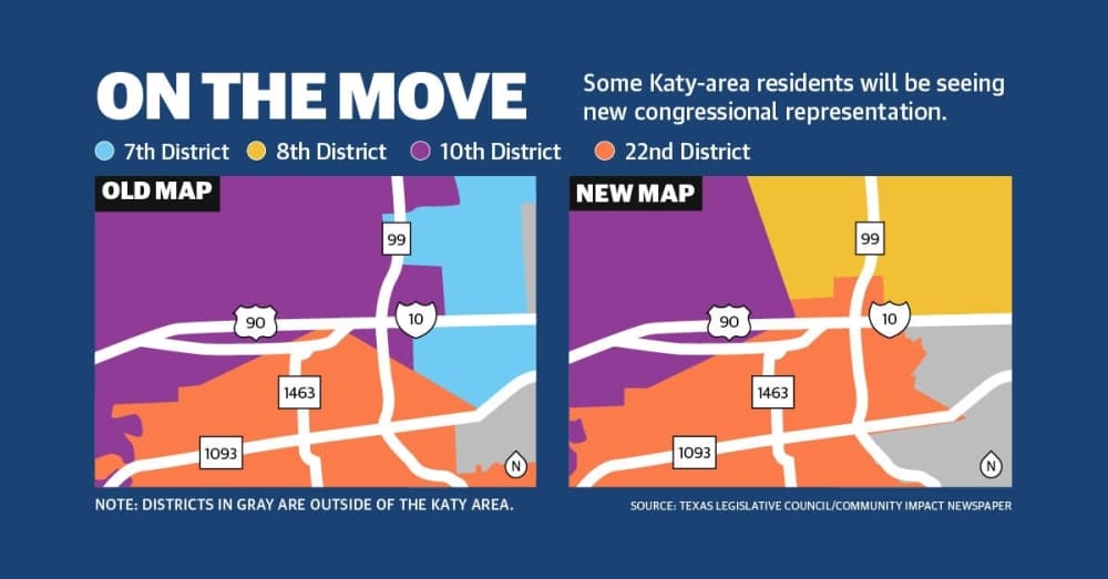 Redistricting maps bring shifts in representation to Katy area